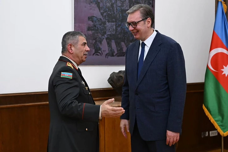 Media.az - Новости Азербайджана - Президент Сербии принял азербайджанскую военную делегацию во главе с Закиром Гасановым