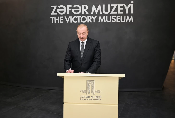 Media.az - Новости Азербайджана - Открытие Музея Победы в Баку: Президент и первая леди