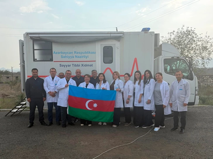 Минздрав провел в Ходжалинском районе выездную медицинскую акцию для местных жителей