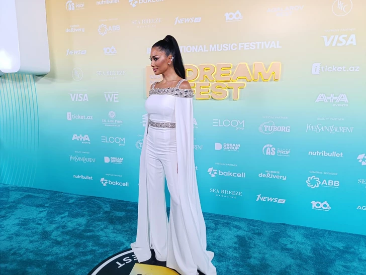 Николь Шерзингер блистает на DREAM FEST в наряде от азербайджанского дизайнера