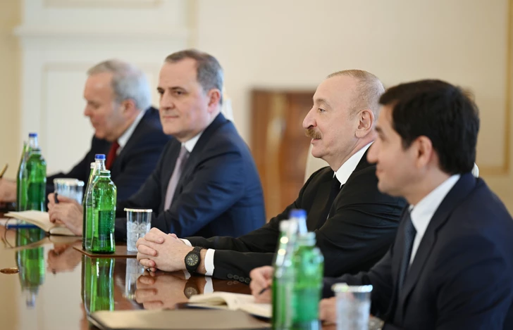Media.az - Новости Азербайджана - Ильхам Алиев принял делегацию во главе с верховным представителем ЕС