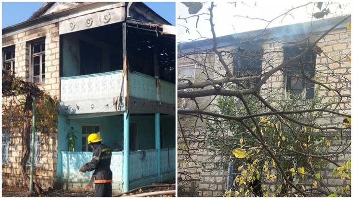 В Агдамском районе сгорел дом