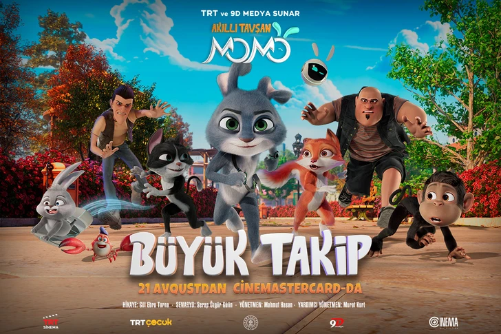 Турецкий анимационный фильм Akıllı Tavşan Momo: Büyük Takip - эксклюзивно в CineMastercard