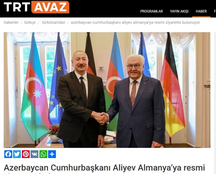 Media.az - Новости Азербайджана - Визит Президента Ильхама Алиева в Германию – в центре внимания масс-медиа Турции
