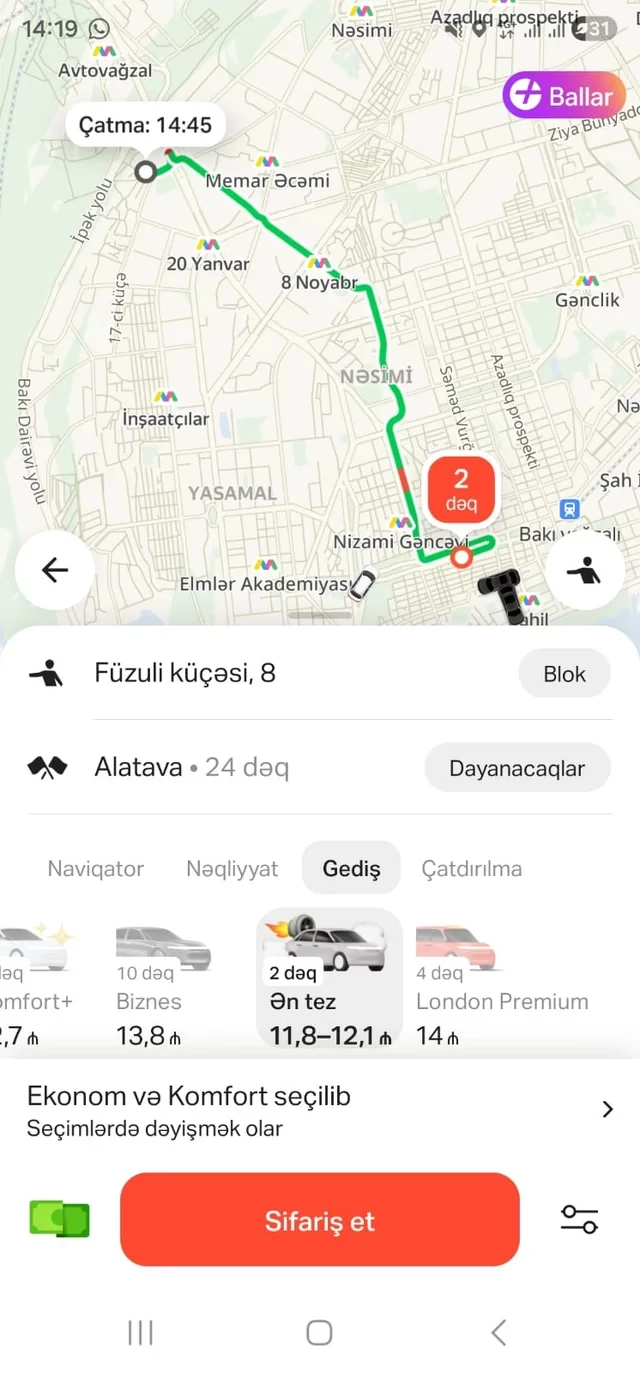 Media.az - Новости Азербайджана - Сбой в бакинском метро спровоцировал рост цен на такси в столице