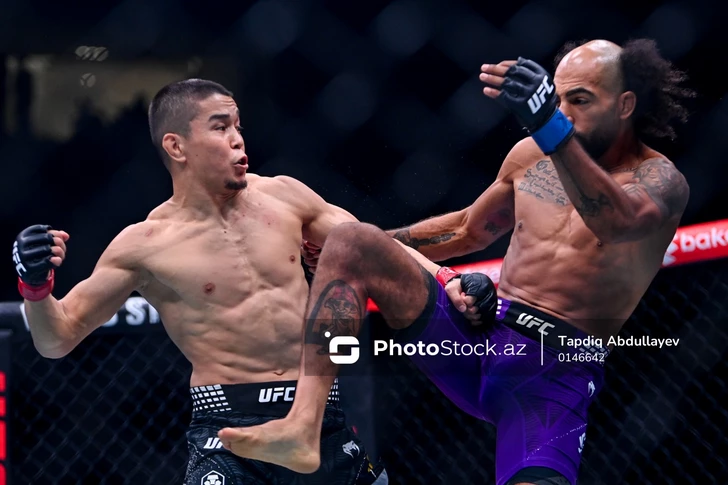 Media.az - Новости Азербайджана - В Баку прошел турнир UFC Fight Night: Рафаэль Физиев одержал победу в главном бою основного карда