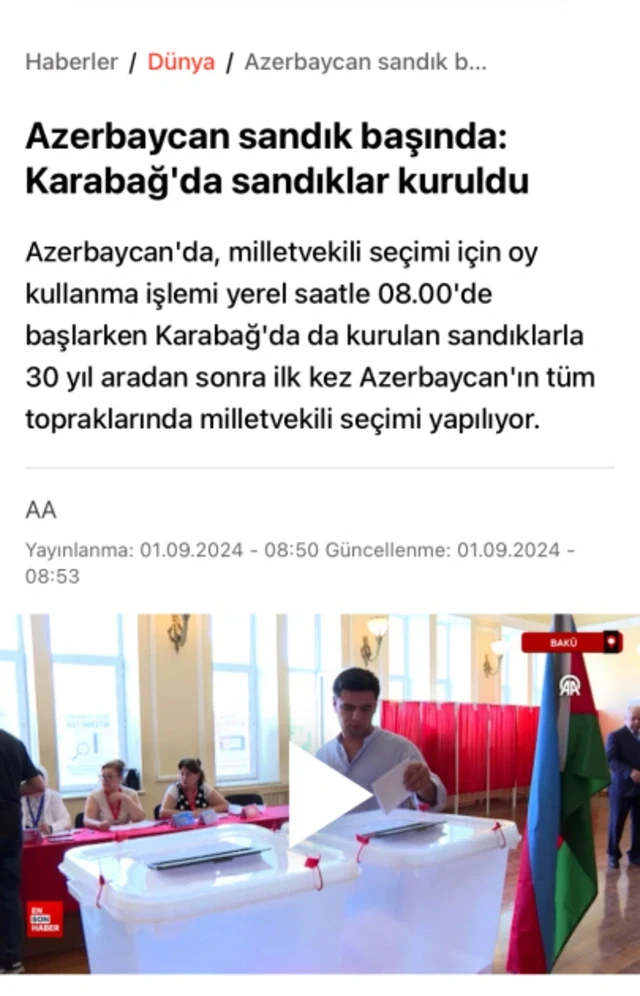 Media.az - Новости Азербайджана - Внеочередные парламентские выборы в Азербайджане - в центре внимания международной прессы