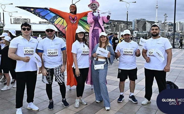 Сотрудники компаний, входящих в Global Media Group, приняли участие в «Бакинском марафоне»