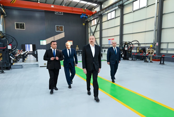Media.az - Новости Азербайджана - Президент принял участие в открытии предприятия в Агдамском промпарке