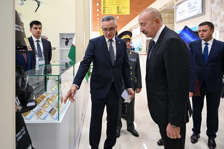 Media.az - Новости Азербайджана - Президент Ильхам Алиев ознакомился с выставками ADEX 2026 и Securex Caspian