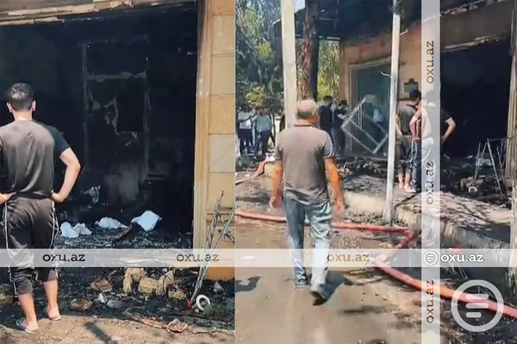 Media.az - Новости Азербайджана - Пожар в торговых объектах в Имишли полностью потушен