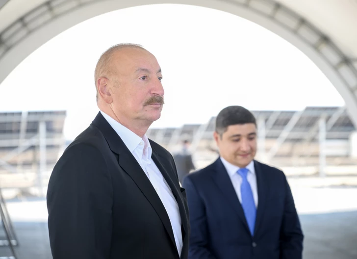 Media.az - Новости Азербайджана - Президент Ильхам Алиев ознакомился с ходом работ на солнечных электростанциях в Нахчыване