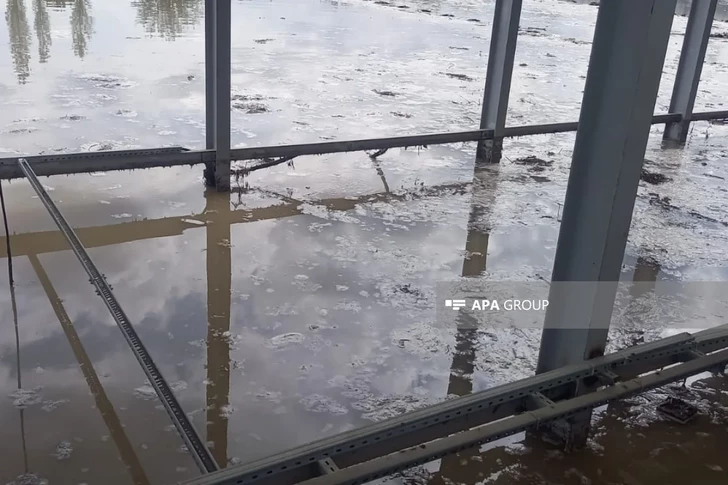 Media.az - Новости Азербайджана - В Шамкире произошел прорыв водопровода: затоплена территория станции