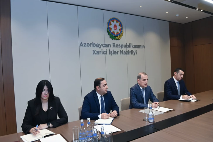 Media.az - Новости Азербайджана - Глава МИД Азербайджана встретился с советником спецпредставителя США по мирным миссиям