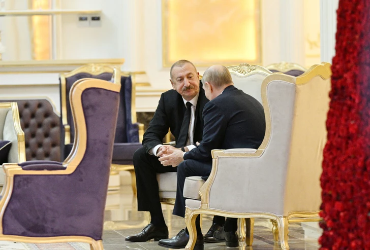 Media.az - Новости Азербайджана - Встреча Ильхама Алиева Владимиром Путиным в Душанбе|Media.az