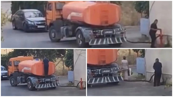 В столичном районе торгуют водой из пожарного гидранта?