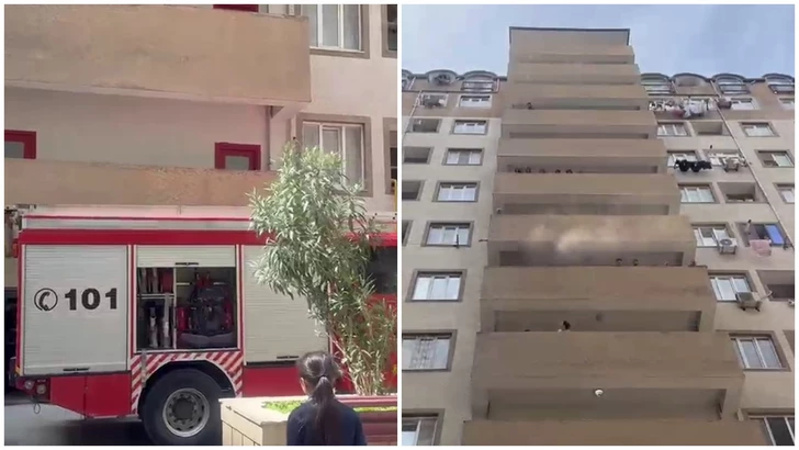 В квартире жилого комплекса в Хырдалане произошел пожар