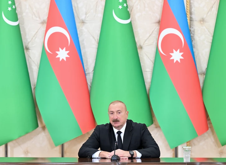 Media.az - Новости Азербайджана - Президенты Азербайджана и Туркменистана выступили с заявлениями для прессы
