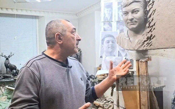 Азербайджанский скульптор, творящий под ракетным «дождем» в Харькове