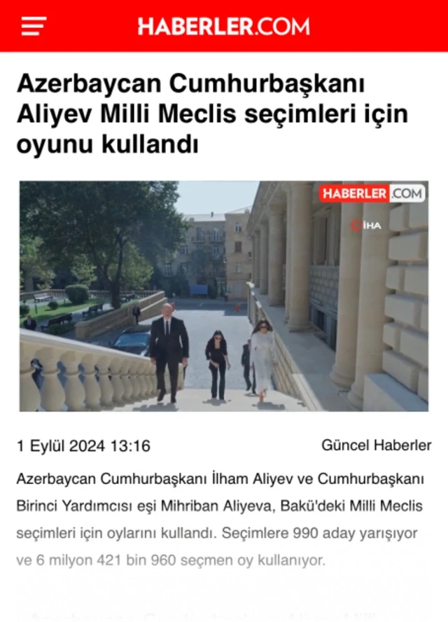 Media.az - Новости Азербайджана - Внеочередные парламентские выборы в Азербайджане - в центре внимания международной прессы