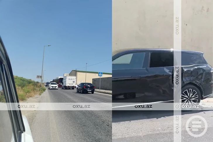 Media.az - Новости Азербайджана - В Баку автобус столкнулся с легковым автомобилем