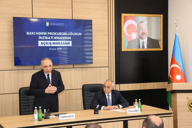 Media.az - Новости Азербайджана - Полная трансформация: в Баку после капитального ремонта открыли здание Военной прокуратуры