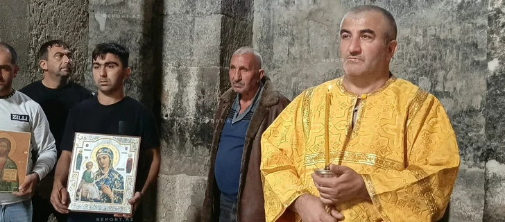 Media.az - Новости Азербайджана - Члены Албано-удинской христианской общины посетили древний монастырь Агоглан в Лачыне