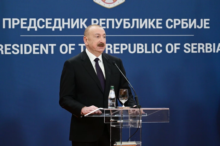 Ильхам Алиев высоко оценил сербско-азербайджанскую дружбу