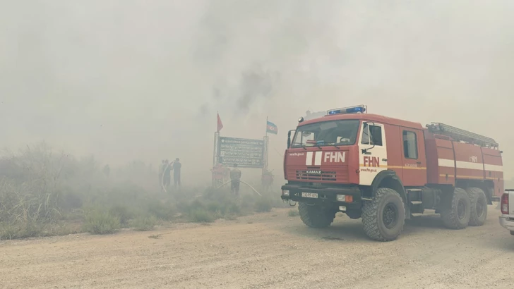 Media.az - Новости Азербайджана - Пожар в Агдамском районе распространился на несколько сел