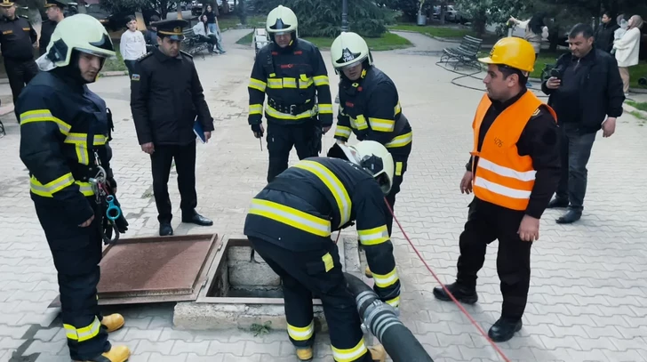 МЧС провело пожарные учения в Гяндже, выявлены недостатки