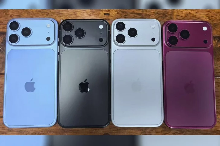 В сети появилось фото макетов iPhone 18 Pro во всех официальных цветах