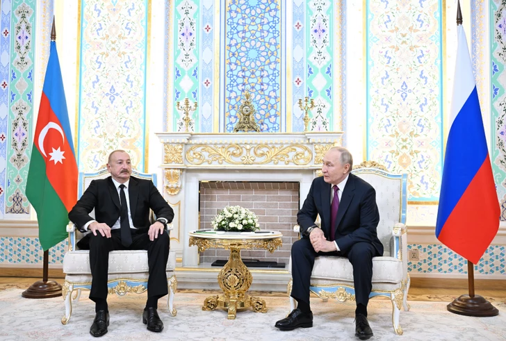 Media.az - Новости Азербайджана - Встреча Ильхама Алиева Владимиром Путиным в Душанбе|Media.az
