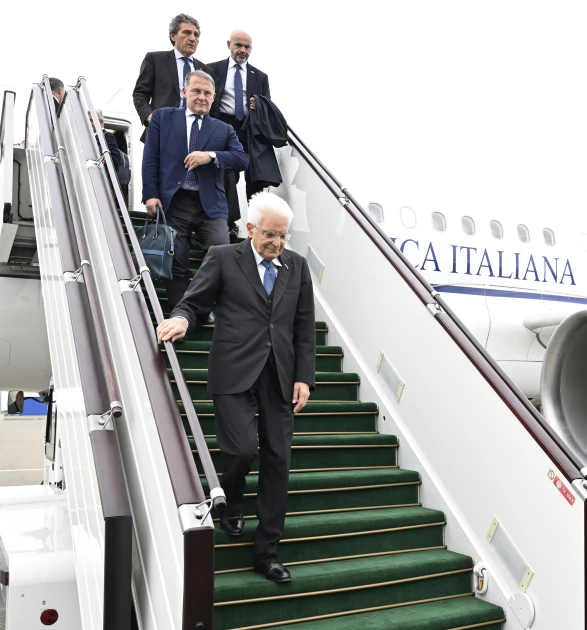 Media.az - Новости Азербайджана - Президент Италии Серджо Маттарелла прибыл с официальным визитом в Азербайджан