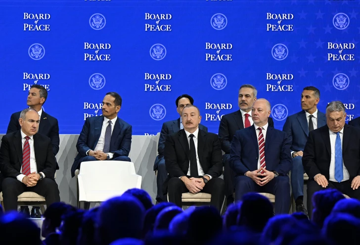 Media.az - Новости Азербайджана - Ильхам Алиев принимает участие в подписании «Устава Совета мира» в Давосе
