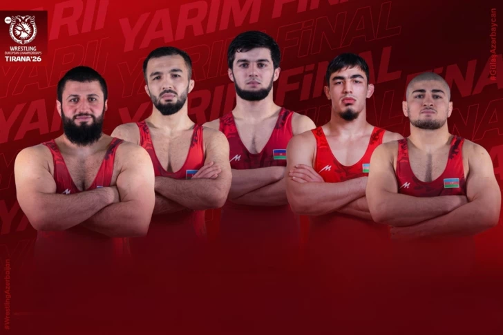 Четыре азербайджанских борца вышли в финал чемпионата Европы, еще один поборется за «бронзу»