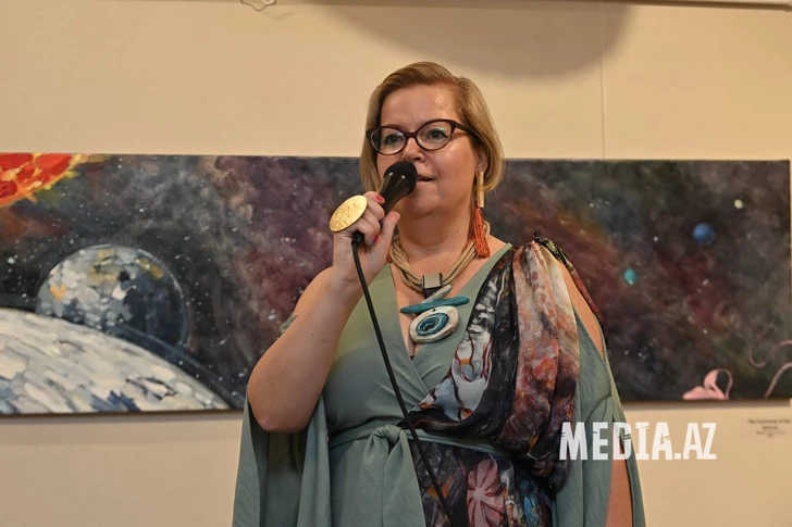 Media.az - Новости Азербайджана - «Бесконечность внутри нас»: в Nine Senses Art Center открылась выставка Марьям Кенгерли