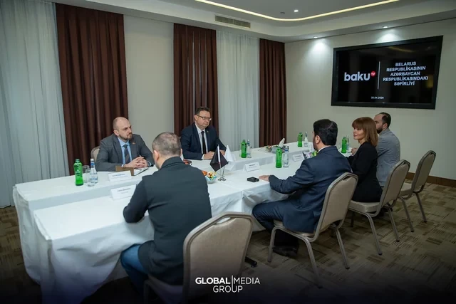 Media.az - Новости Азербайджана - Посол Беларуси в Азербайджане посетил офис Baku TV