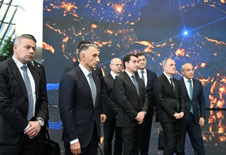 Media.az - Новости Азербайджана - Алиев и Токаев посетили Центр ИИ Alem.ai в Астане.