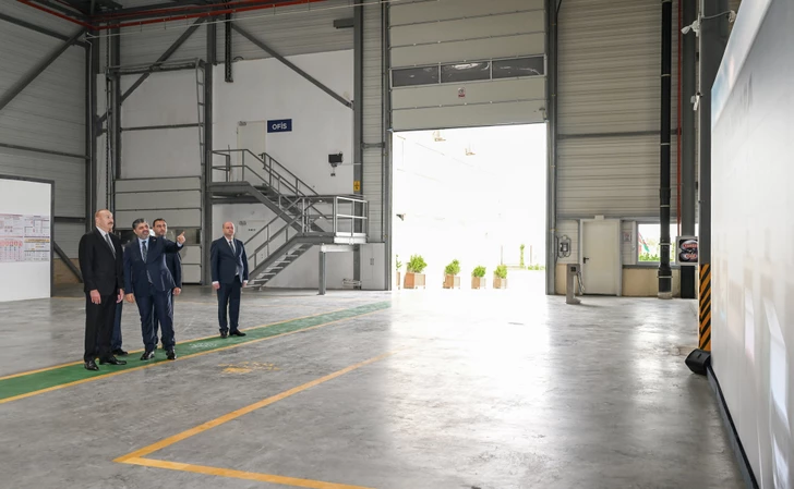 Ильхам Алиев принял участие в открытии предприятия Fabriora Group в Гарадагском районе Баку