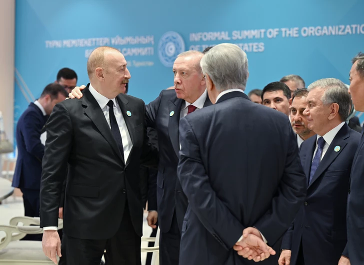 Media.az - Новости Азербайджана - Президент Ильхам Алиев выступил на неформальном Саммите глав государств ОТГ в Казахстане