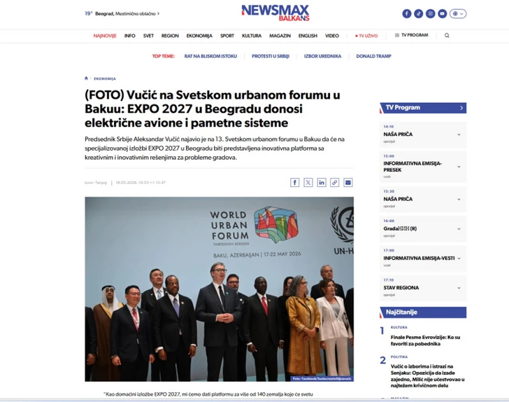 Media.az - Новости Азербайджана - Проходящий в Баку WUF13 продолжает оставаться в центре внимания мировых медиа