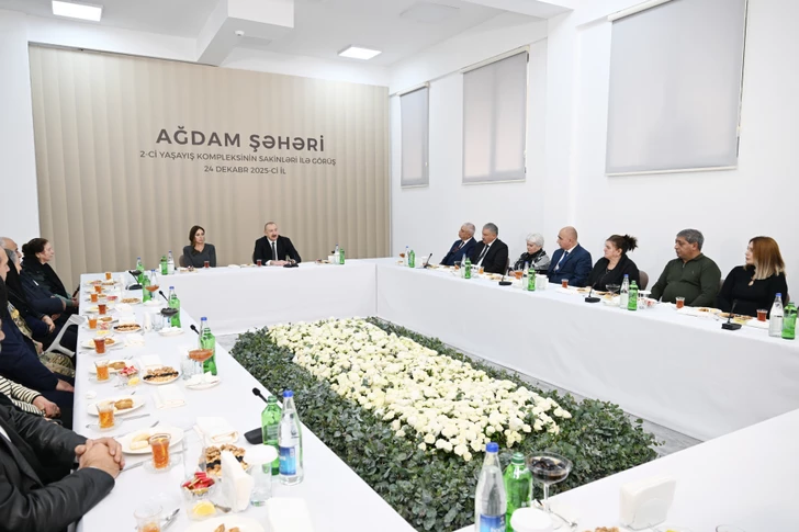 Media.az - Новости Азербайджана - Президент поучаствовал в открытии 2го жилого комплекса в Агдаме