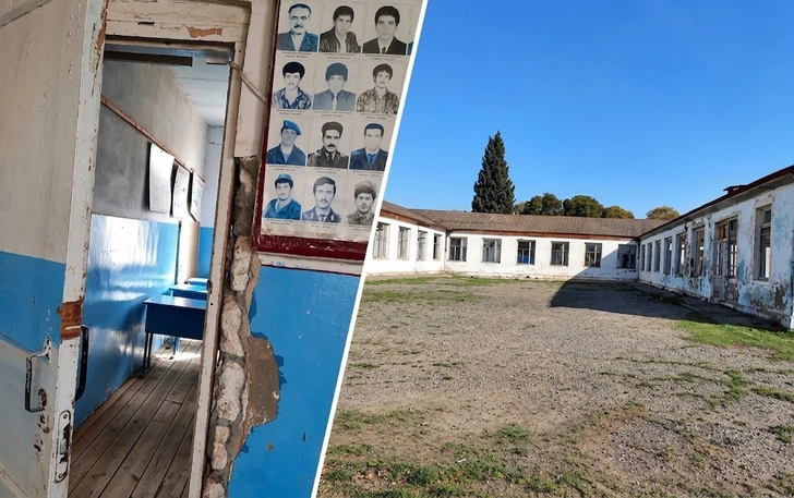 Школа в Агдаме находится в аварийном состоянии: в несущих стенах обнаружены трещины