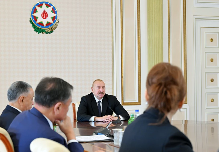 Media.az - Новости Азербайджана - Президент Ильхам Алиев принял руководящих лиц по безопасности стран-членов ОТГ