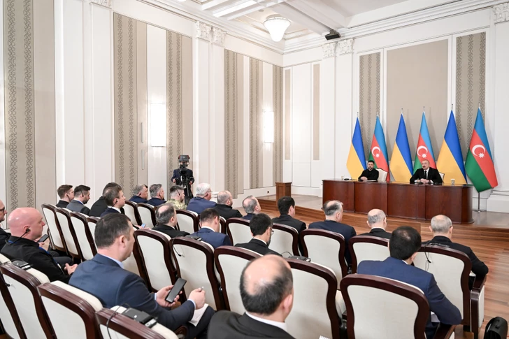 Media.az - Новости Азербайджана - Президенты Азербайджана и Украины выступили с заявлениями для прессы