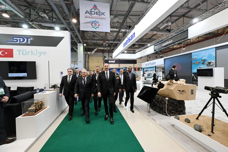 Media.az - Новости Азербайджана - Президент Ильхам Алиев ознакомился с V выставкой ADEX-2024 и выставкой Securex Caspian