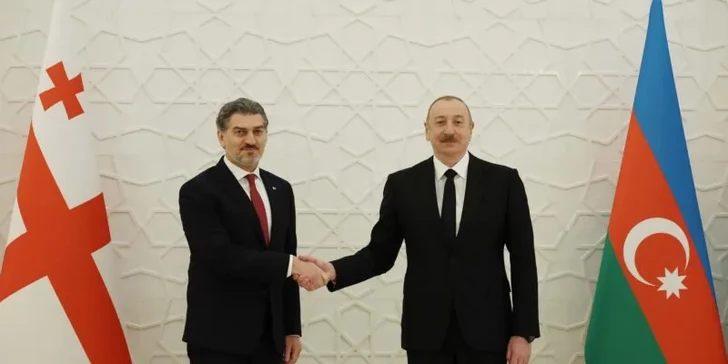 Ильхам Алиев поздравил президента Грузии
