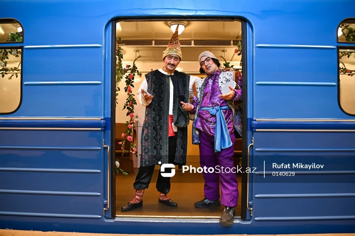 Media.az - Новости Азербайджана - В бакинском метро по случаю праздника Новруз представлены ретро-вагоны