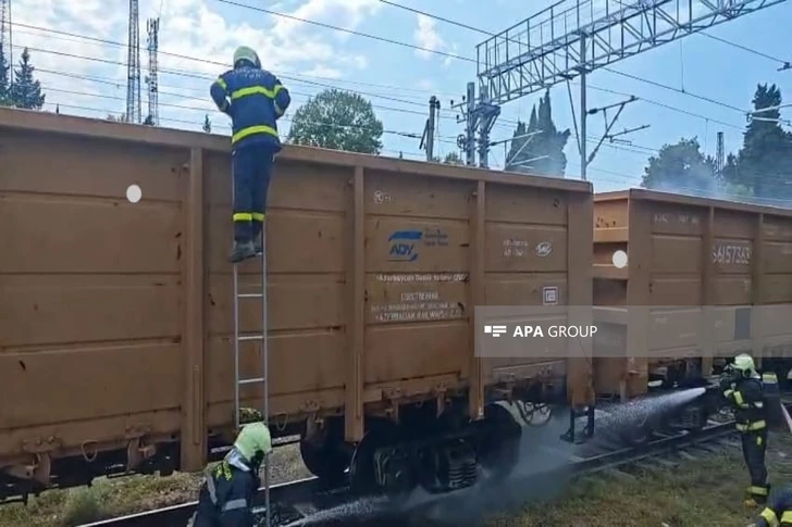 Media.az - Новости Азербайджана - В Товузе загорелся вагон поезда, следовавшего из Азербайджана в Грузию