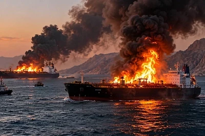 Нефтяные танкеры подорвались на морских минах в Ормузском проливе